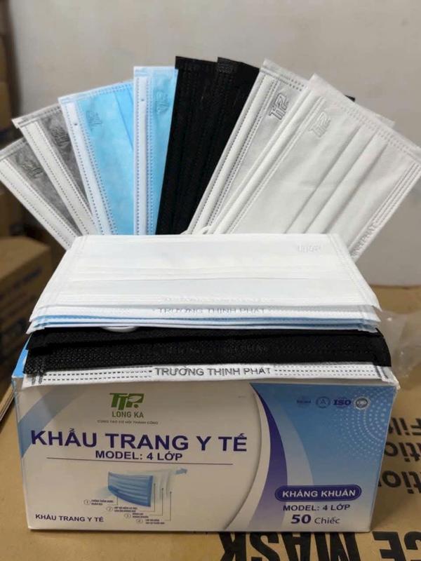 Khẩu Trang Y Tế AMI 4 Lớp Kháng Khuẩn Hộp 50 Chiếc Chính Hãng