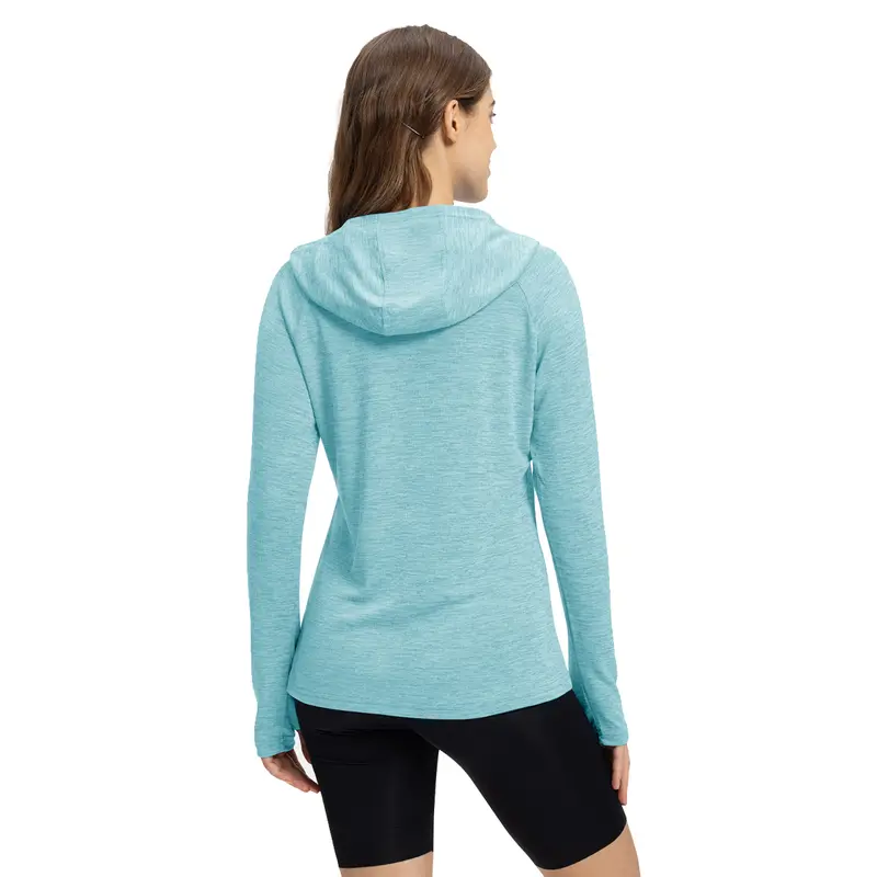 YSENTO Womens UPF 50+ Sun Protection Hoodie Shirt Long Sleeve Fishing Hiking Outdoor UV Shirt Lightweight 2