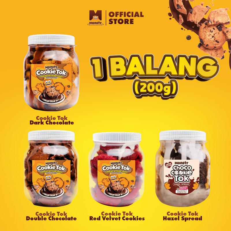 Monstr CookiesTok - [Single satu balang] Biskut CookieTok 200g 6 ...
