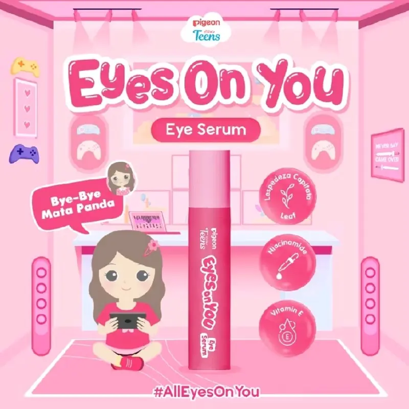 PIGEON TEENS Eyes On You Eye Serum | Serum Mata Untuk Kantung Mata & Mata Panda 1