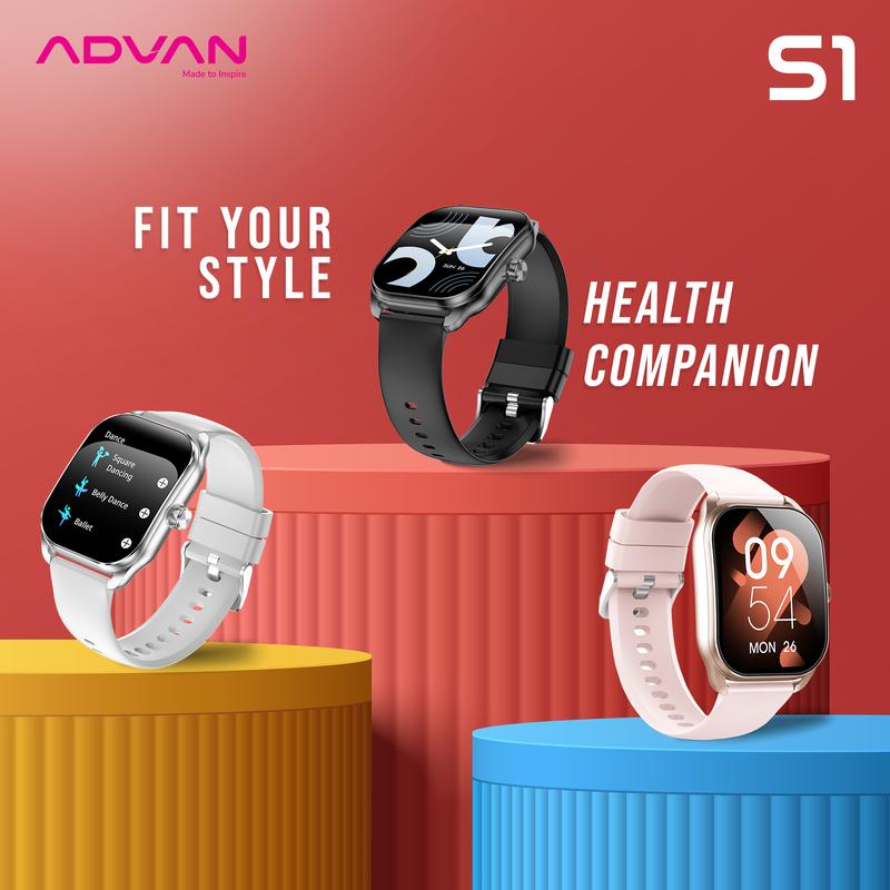 [Exclusive Mami Louisse] ADVAN Smartwatch S1 AI Voice Assistant IPS Display 2.01" Touchscreen Waterproof IP68 Bluetooth Call Health Monitoring 7