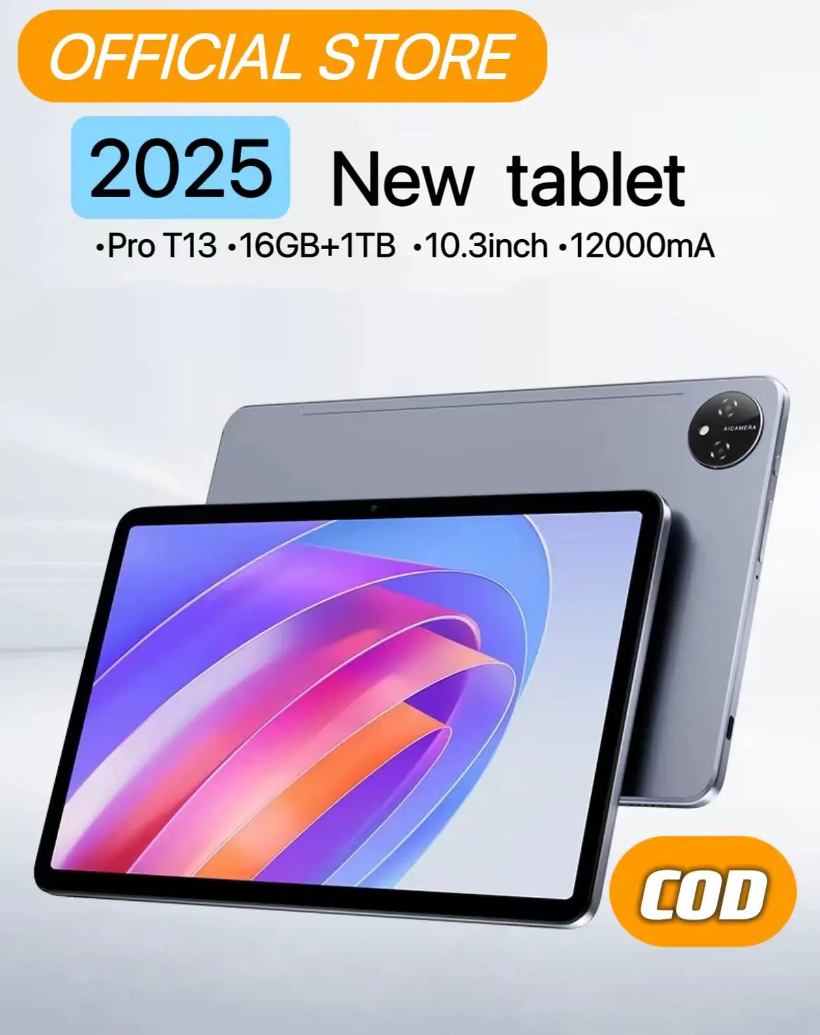 (COD)2025 MatePad 10.3-inch [16GB+1TB] Snapdragon 888 processor, professional experience comparable to PC | Ultra-thin l Focus on entertainment games, office documents all-in-one machine | Wifi and SIM card 4G5G network for easy portability Mic