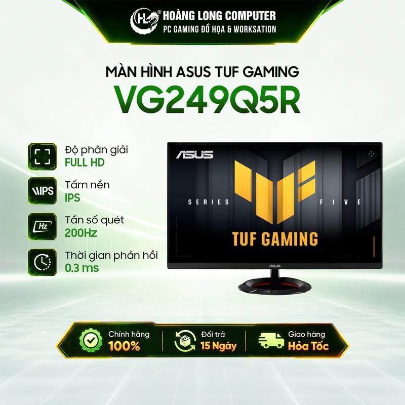 Màn Hình ASUS TUF Gaming VG249Q5R 24 Inch Fast IPS Full HD 200Hz 0.3ms Chuyên Game