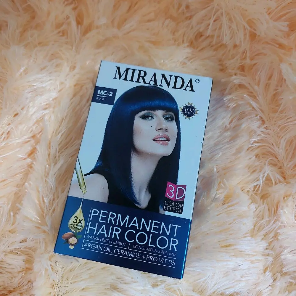 MIRANDA PERMANENT HAIR COLOR | PEWARNA RAMBUT | CAT RAMBUT penghitam rambut
