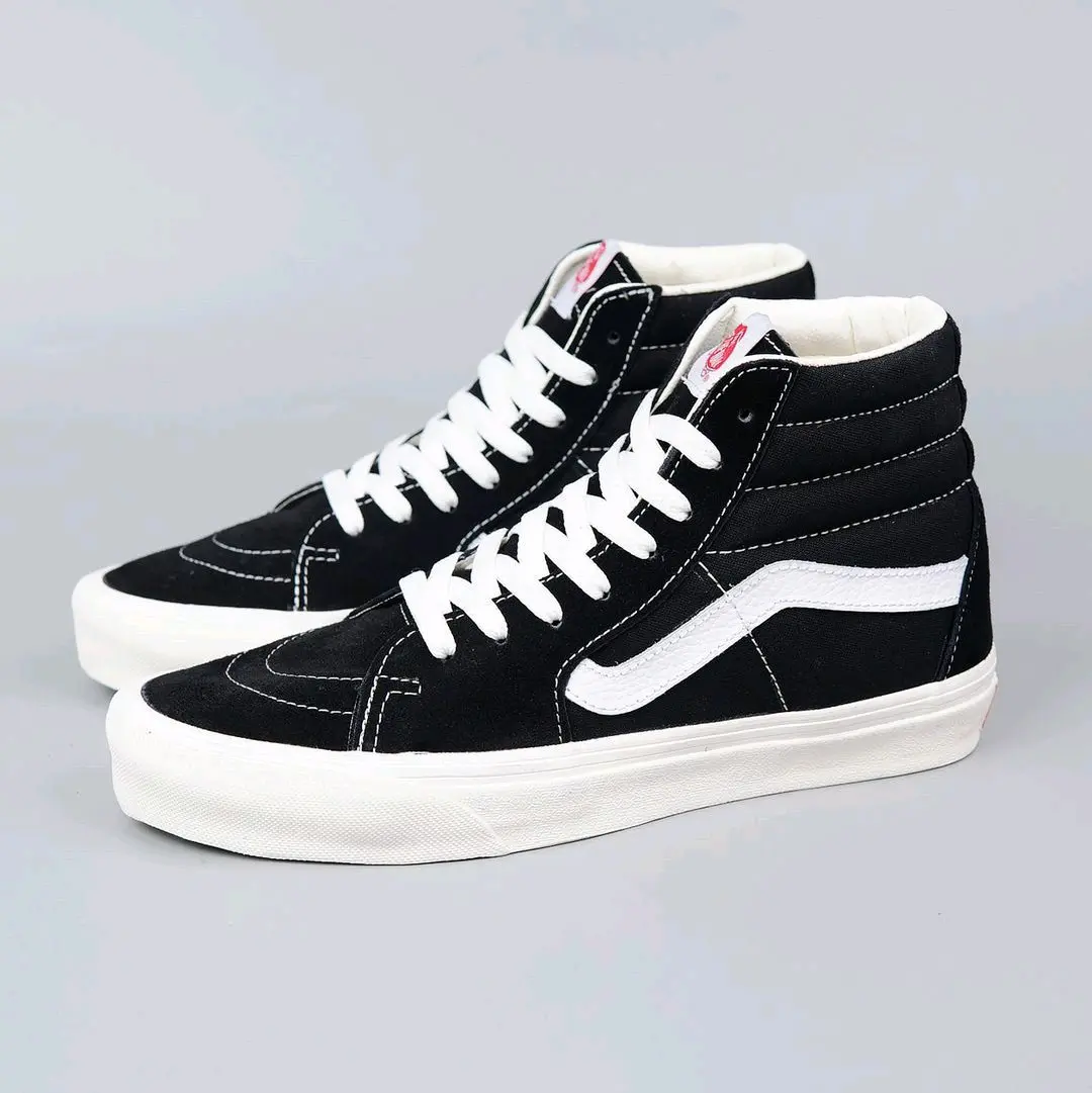 SEPATU VNS SK8 HI OG BLACK WHITE SEPATU SNEAKERS PRIA DAN WANITA