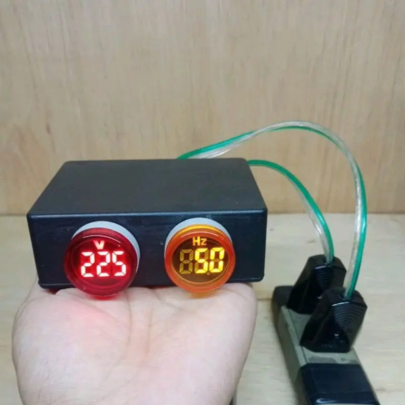 MODUL INDIKATOR VOLT AC 220 DAN HZ 1