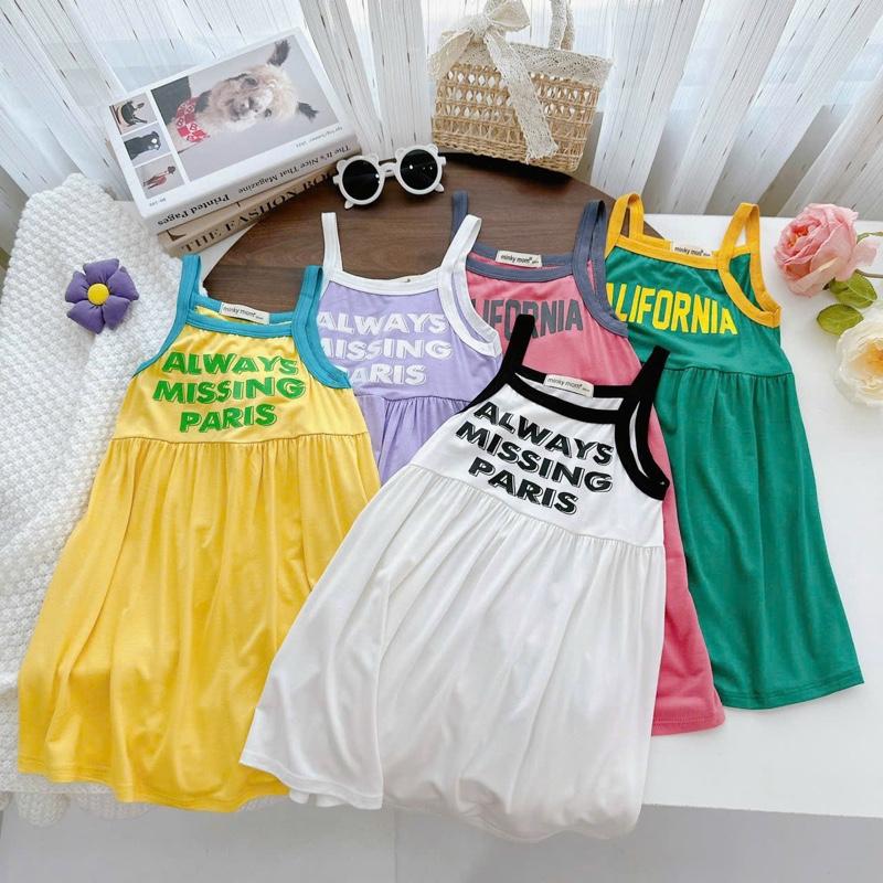 (Size 7-21kg) Váy Hai Dây Dáng Xoè Xinh Xắn Cho Bé Gái Thun Lạnh  Size Từ 7 đến 21 kí - HÀNG LOẠI 1 9