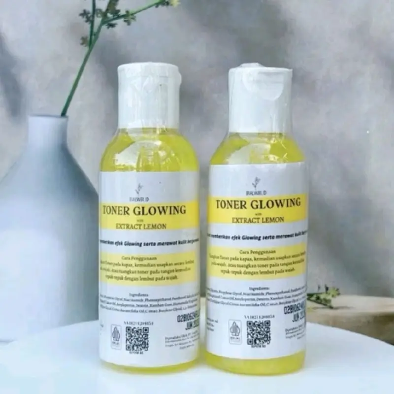 (HEMAT 2 PCS) Toner Glowing Extract Lemon 60 ml | Toner Pelicin Niacinamide Original 100% ВРОМ 0