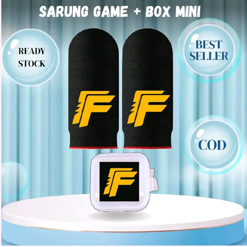 Terbaru Sarung jempol game + Box mini anti keringat logo AP King 3