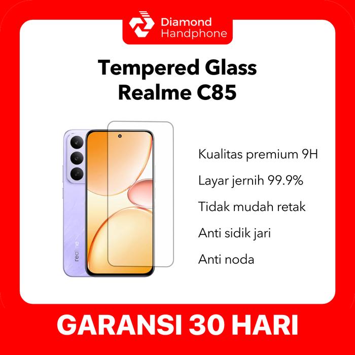 Gambar Tempered Glass Realme C85 Anti Gores Screen Protector dari Diamond Handphone Bali Kota Denpasar Tokopedia
