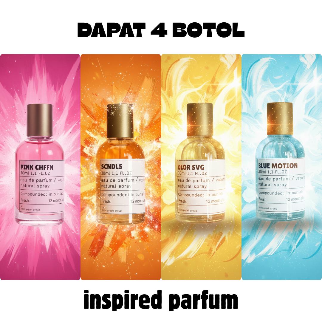 PROMO BELI 1 DAPAT 4 PARFUM VIRAL 35ML PRIA WANITA BEST SELLER MURAH AWET DAN TAHAN LAMA INSPIRED PARFUM