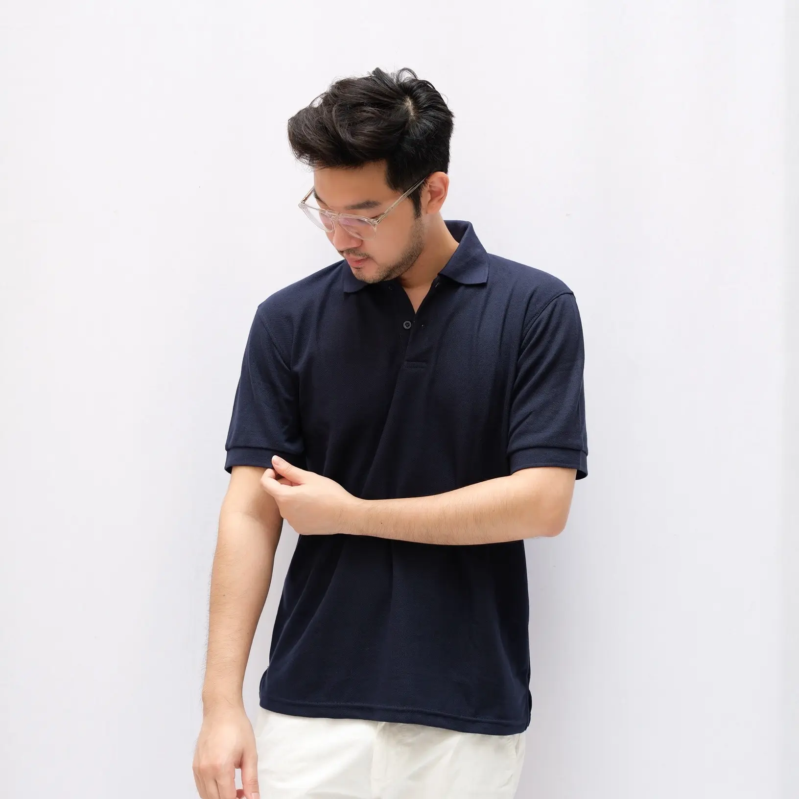 Tryst - Franco Polo Shirt | Polo Pria Lengan Pendek | Lakos CVC Premium | Kaos Polo Pria Slimfit | Atasan Cowok Dewasa | Outfit Casual Style | Kaos Kerah Santai | Simple