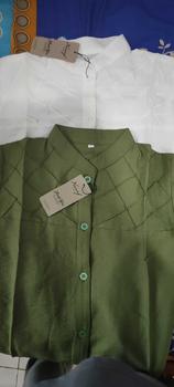 Product Review of Malayin19 Mecca blouse kemeja wanita polos linen kekinian Baju kerja atasan panjang muslim dewasa Casual Formal Kerah Nyaman Basic Santai from z**5 0