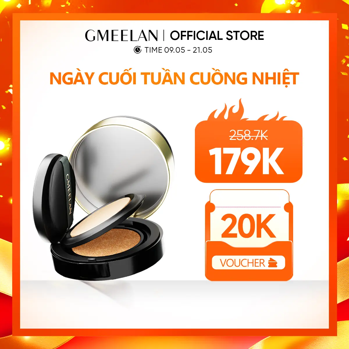 【KOL-ONLY】GMEELAN CUSHION  ZINC PCA NẤM TRUFFLE 7g+10g Hỗ trợ lớp nền mịn mềm và hỗ trợ lâu trôi thấm nước