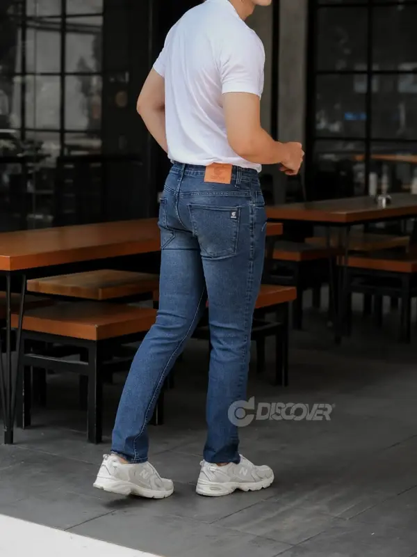 Big size!! celana jeans pria stretch Slim fit Xxxxxl / jeans pria Denim High Panjang Melar Nyaman 4