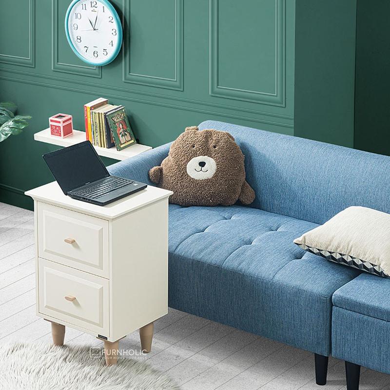 Product Introduction of IFURNHOLIC Hannah Bedside Table | Meja Nakas | Meja Samping Tempat Tidur | Lemari Laci Nakas | Meja Sudut 46