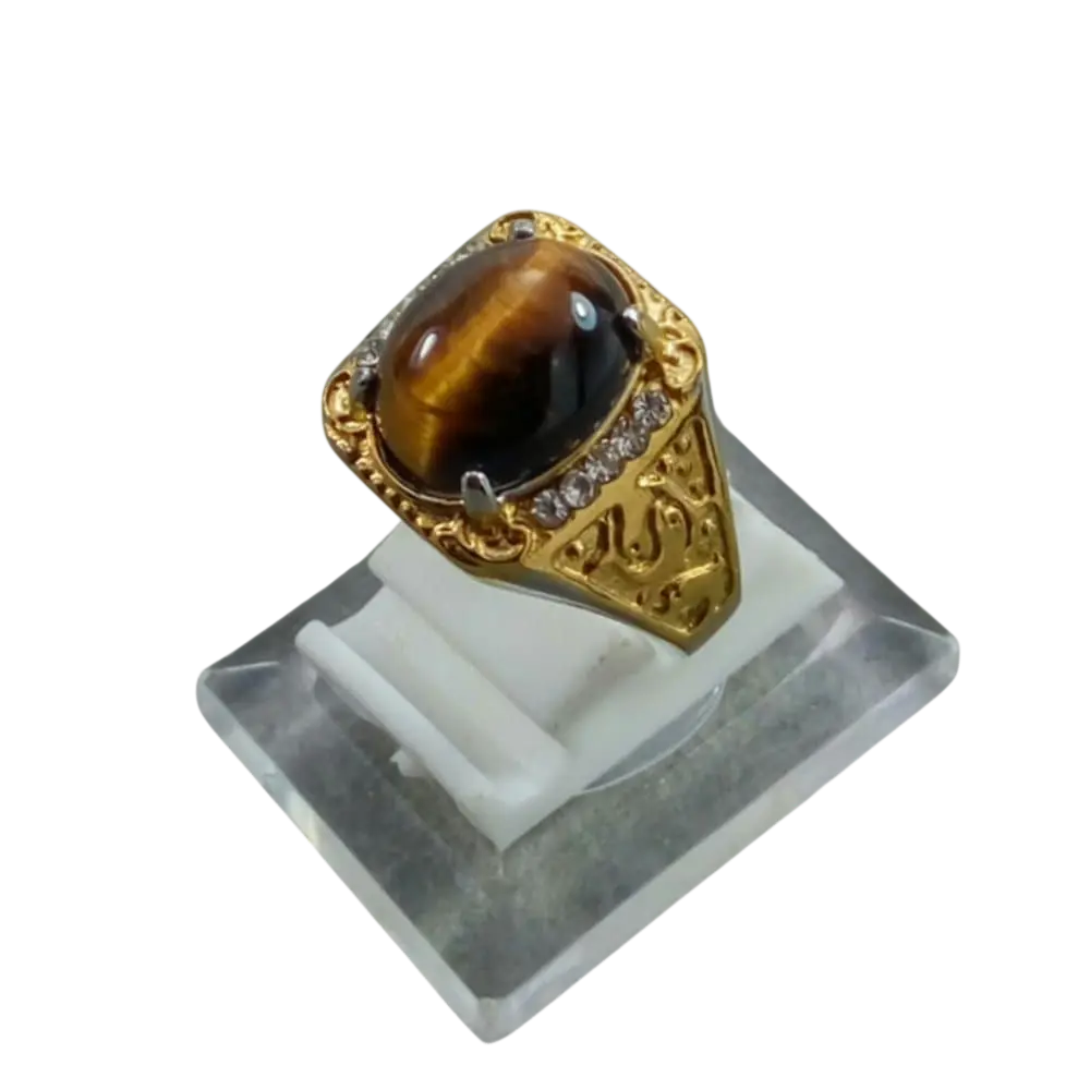 CINCIN TIGER GOLD EYE KILAU MEMPESONA SIZE KANTORAN HQ