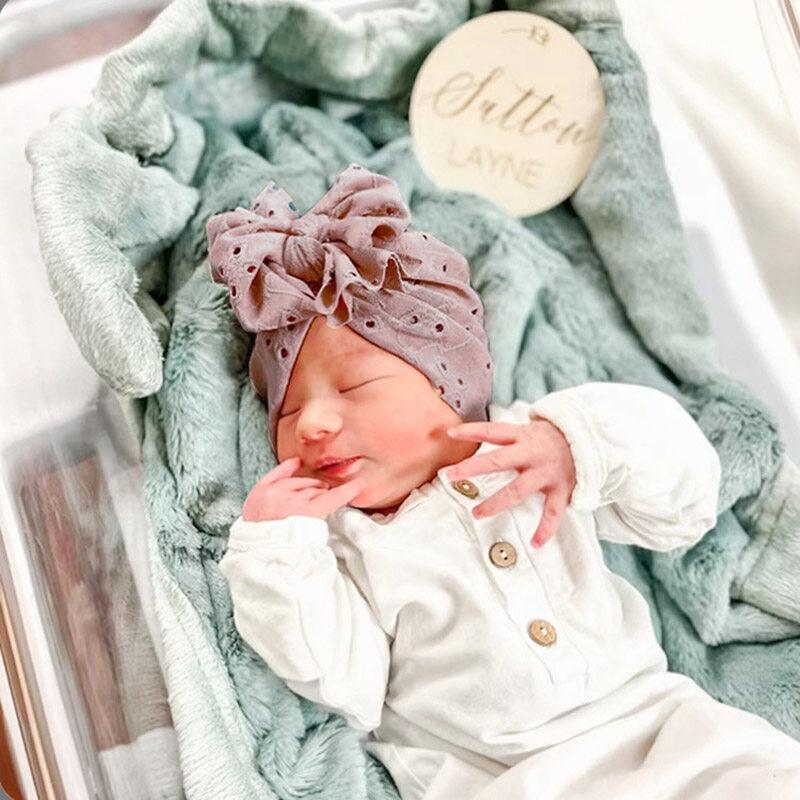 Product Introduction of Baby Cap Summer Mesh Baby Girl Hat Cute Bow Infant Baby Bonnet Cap Soft Elastic Newborn Beanie 11