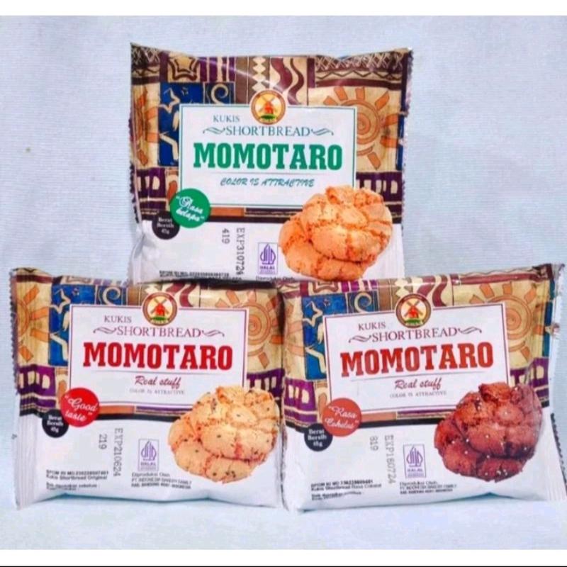 PAKET 10 pcs MOMOTARO kue cookies shortbread  Food  Biskuit Coklat Camilan Makanan Kelapa Snack Cemilan 1