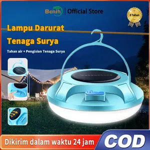 LAMPU EMERGENCY MAXPOWER UFO LAMP LIGHT GANTUNG SOLAR PANEL - LAMPU CAMPING - WATERPROOF IPX6 - TAHAN LAMA / LAMPU EMERGENCY