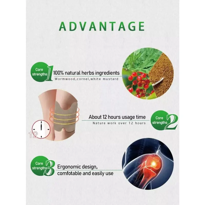 (COD) 30 Pads Koyo Lutut Herbal - Stiker Plaster Knee Patch Detox Tempelan Pereda Nyeri Badan 2