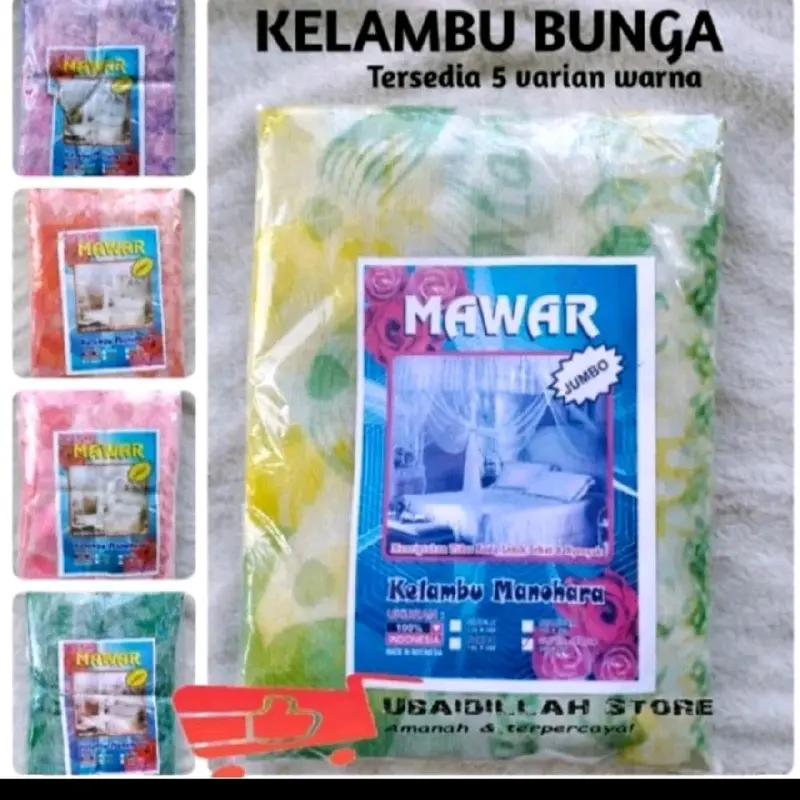 Kelambu Tidur Anti Nyamuk Polos & Bunga Ukuran 120x200, 180x200, 200x200  Sudah Dirakit Mosquito Nets windproof dicuci dengan tangan saja 8