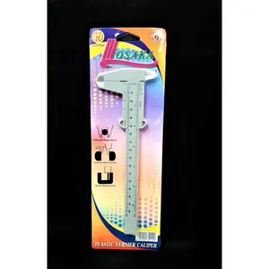 Gunindo Jangka Mistar Sorong Plastik Vernier Caliper Mat Sigmat 21 cm - Baru & Motif Random
