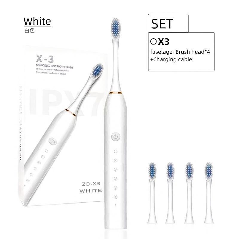 Product Introduction of Mobile toothbrush rechargeable Soft brush for adults and children Household portable waterproof toothbrush set 2