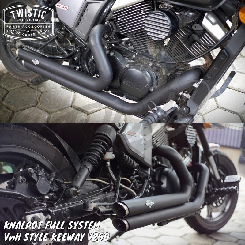 Knalpot Full System Model VnH V&H Sportster Style PnP Motor Keeway ...