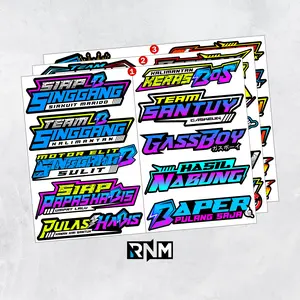 [#2] STICKER PACK RACING KATA KATA VIRAL ANTI AIR