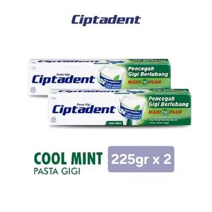 Ciptadent Pasta Gigi Maxi 12 Plus Jumbo Coolmint 2x225gr