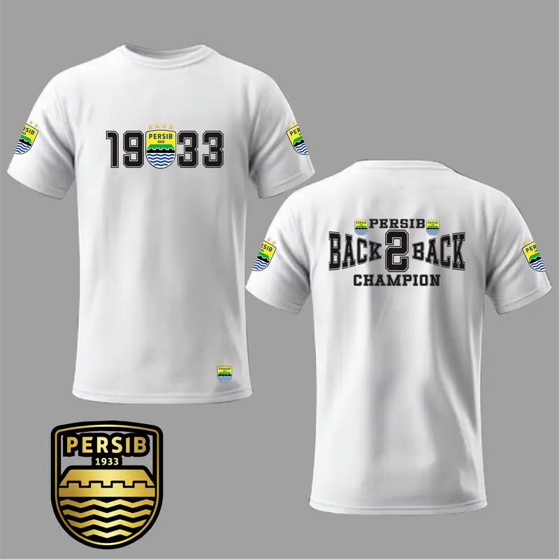 Koas Persib Bandung Back 2 Back Champions 2025 T-shirt Distro Persib 24s 2