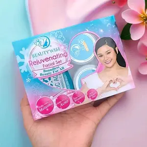 Beauty Wise Skincare Original Rejuvenating Facial Set Membantu Mencegah Melasma Mengurangi Jerawat dan Mengurangi Kerutan Wajah Perawatan Kering