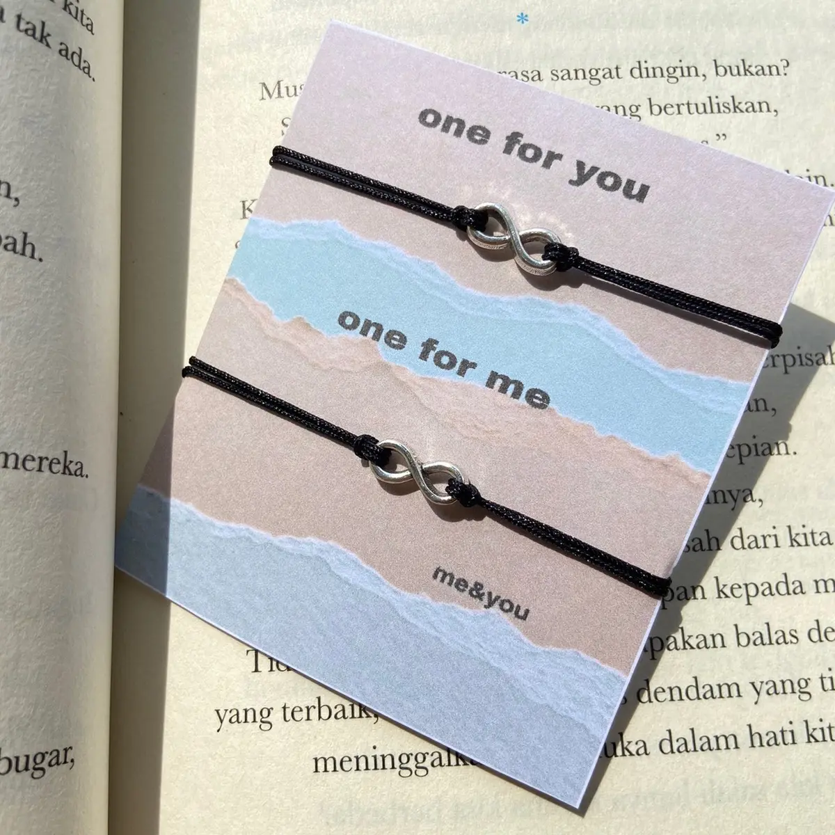 Gelang tali couple infinity minimalis model serut (dapat 2 gelang) Bracelets