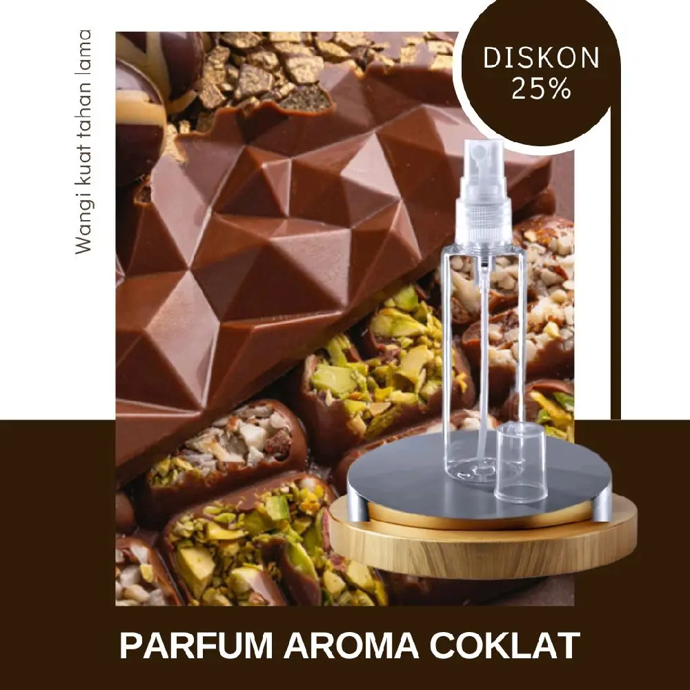 PARFUM AROMA COKLAT LEZAT PERFUME CHOCOLATE WANGI KUAT TAHAN LAMA 60ML