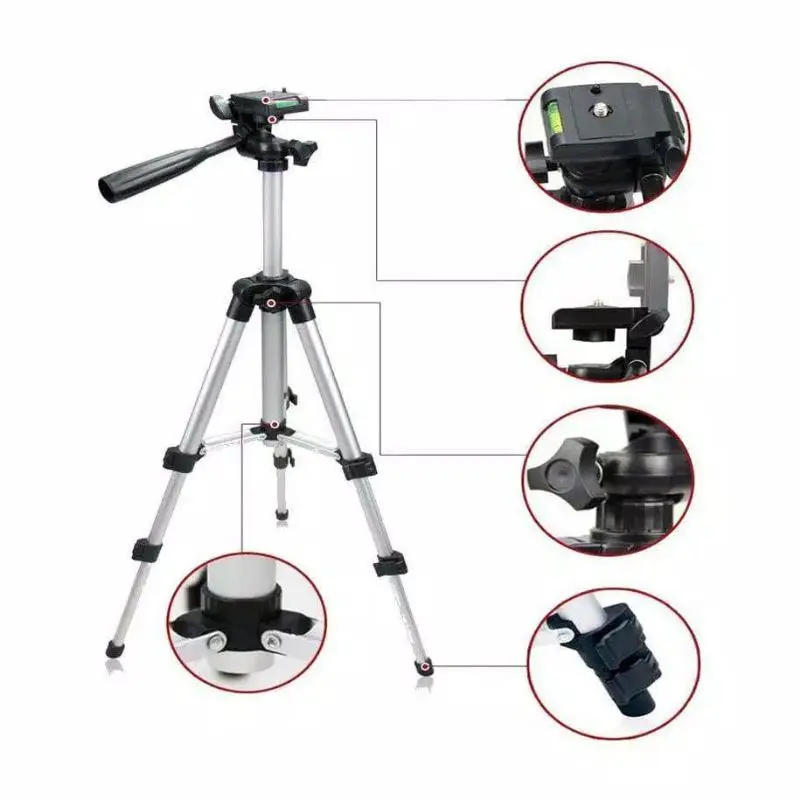 PS - Tripod Handphone Tripod Kamera 3110 1 Meter 1M Free Holder U dan Tas Tripod 3