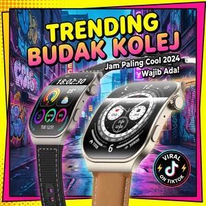 Smartwatch C49Pro 2.01" Skrin Besar - Jam Tangan Pintar Fashion 6 Warna Pilihan & 300+ Muka Jam Stok Sedia Ada (Ready Stock)