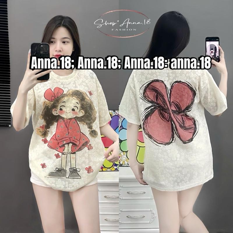 ÁO REN HOA FORM RỘNG IN HÌNH CÔ GÁI ( ÁO REN_ COÓ GÁI VÁY ĐỎ ) form < 68kg