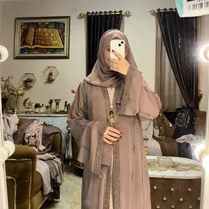 Abaya Alfath Ori Mesir dengan Detail Bordir Elegan dan Kain Berkualitas Tinggi untuk Tampilan Mewah