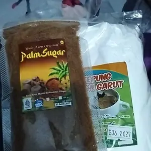 Promo tepung garut asli 500 gram gratis gula aren bubuk 100 gram Berlaku kelipatan