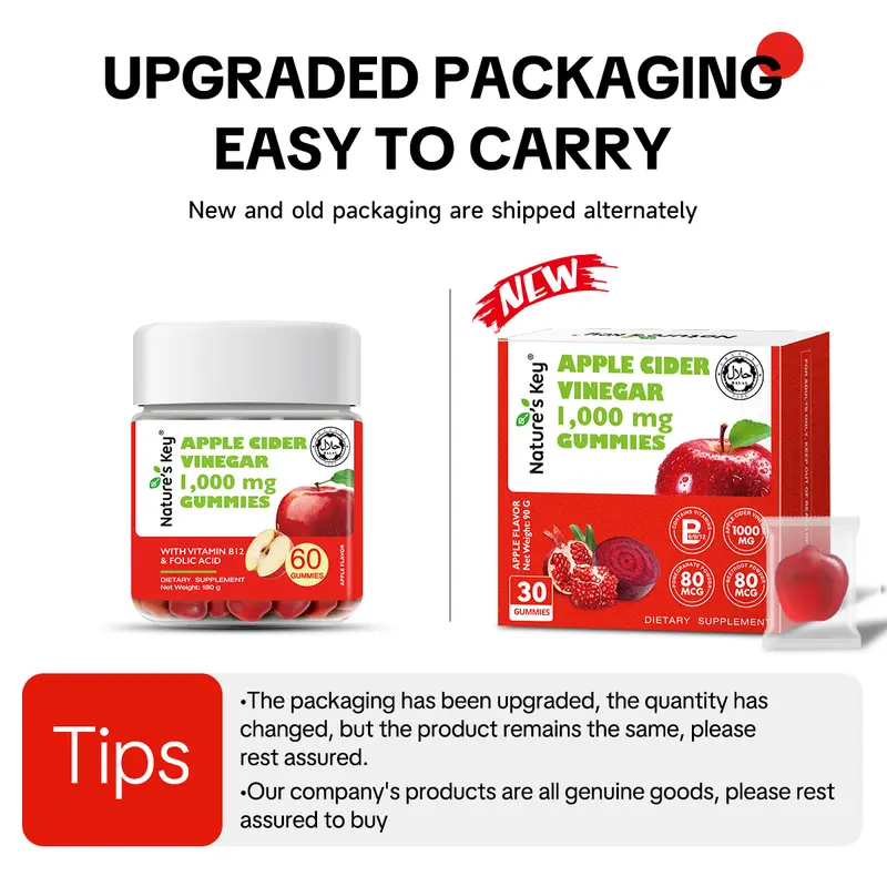 Promote] Nature's Key Gummies Cuka Epal Vegan Gummies ACV dengan