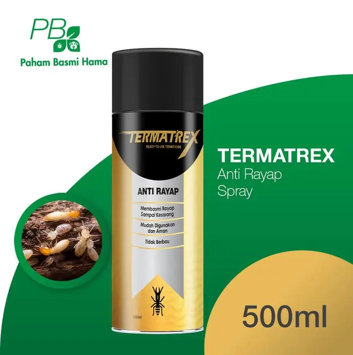 NEW PRODUK TERMATREX - ANTI RAYAP AEROSOL - BASMI RAYAP AMPUH - KUMBANG - 500 ML