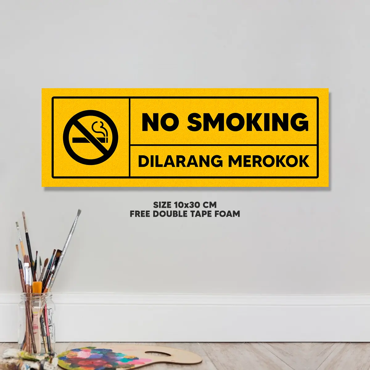 Hiasan Dinding No Smoking Hiasan Dinding Smoking Area - HW Decorin