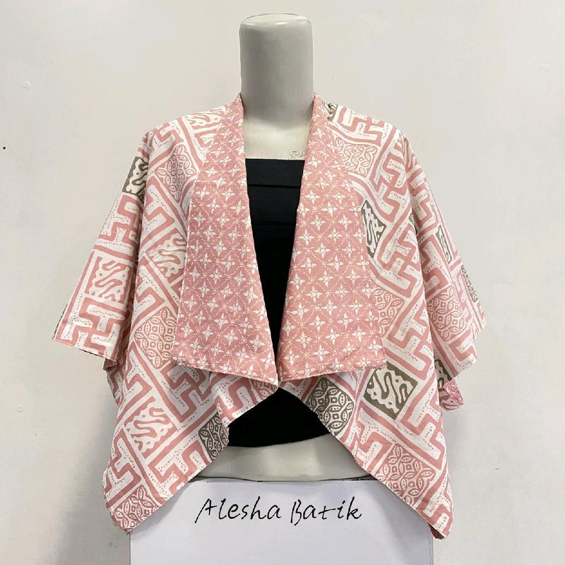 BOLERO KELELAWAR KOTAK //BOLAK BALIK DUA MOTIF//BOLERO MODERENBatik Wanita 2