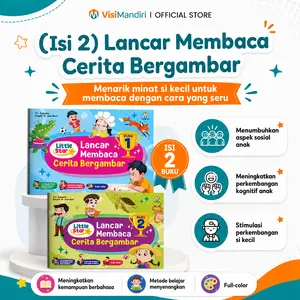 (Dapat 2 Buku) Buku Belajar Membaca Anak - Lancar Membaca Cerita Bergambar Books