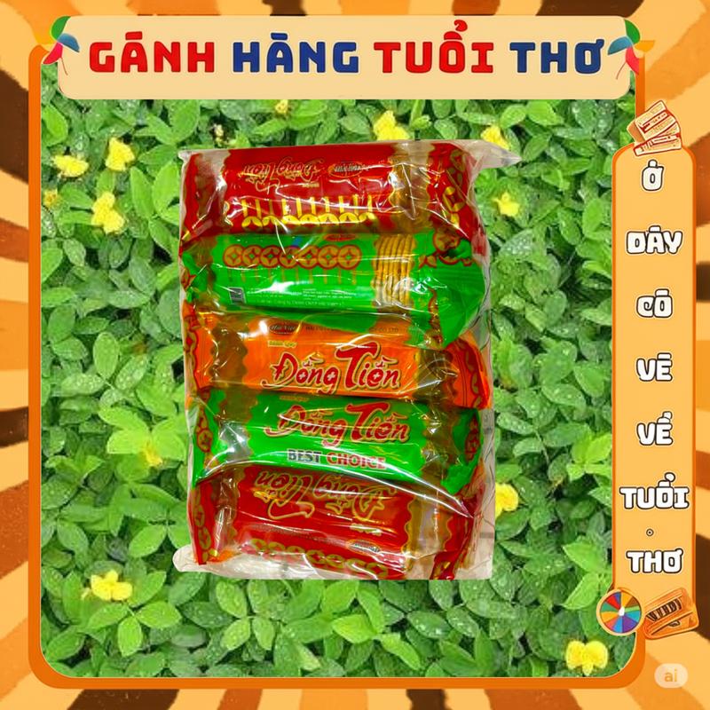 Combo 20 gói Bánh Quy Đồng Tìn bánh quy Bơ Sữa Thơm Ngon que cay tuổi thơ