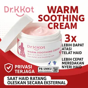 [BPOM COD] Dr.KKot Warm Soothing Cream 30g Pereda Nyeri Haid Membantu Melancarkan Haid Tidak Teratur , Nyeri Menstruasi ,Herbal Alami solusi cepat mengecilkan perut buncit , keputihan , kram perut , melancarkan haid tidak teratur nyaman dan hangat