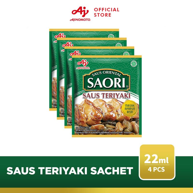 SAORI® Saus Teriyaki Oriental Sachet 22ml (4 pcs) 1