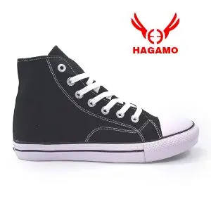 Sepatu Hagamo - Orion High Black White (Unisex) Canvas