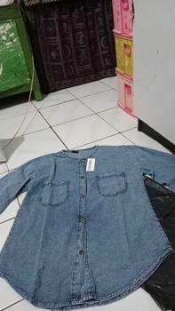 Product Review of Setcel - A03 SYEHAL COLLECTION- Oneset / Setcel Kemeja Wanita Full Jeans - Setelan Pakaian Wanita Denim Baju Panjang from ﷽**𝔲 1